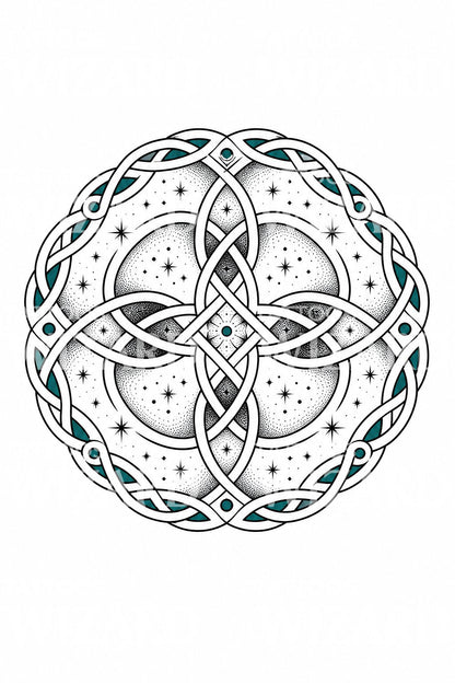 Celtic Knot Circle Tattoo Design
