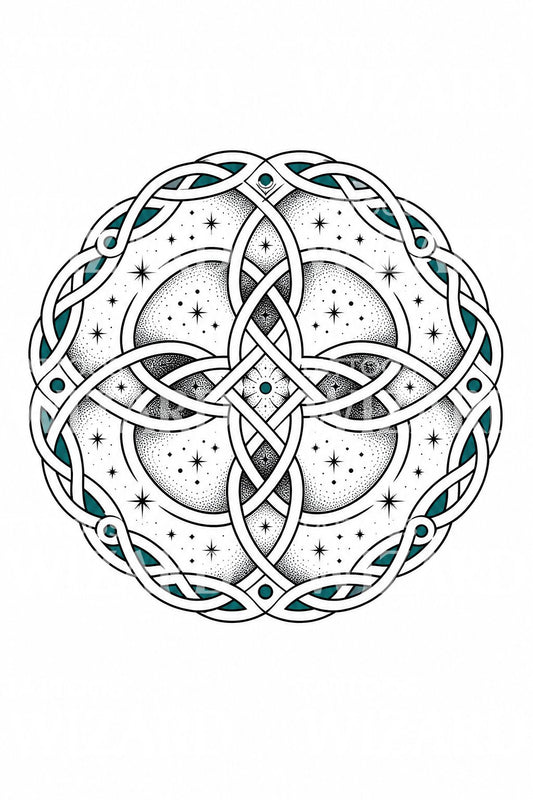 Celtic Knot Circle Tattoo Design
