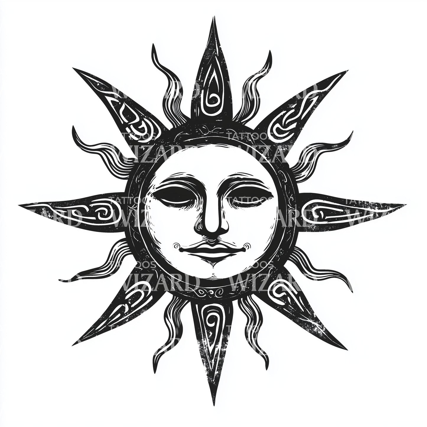 Celtic Sun Symbol Tattoo Idea