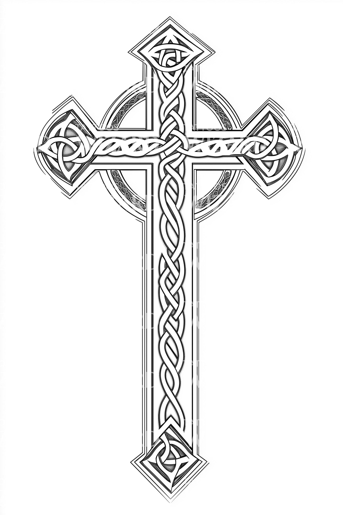 Celtic Traditional Cross Tattoo Idea