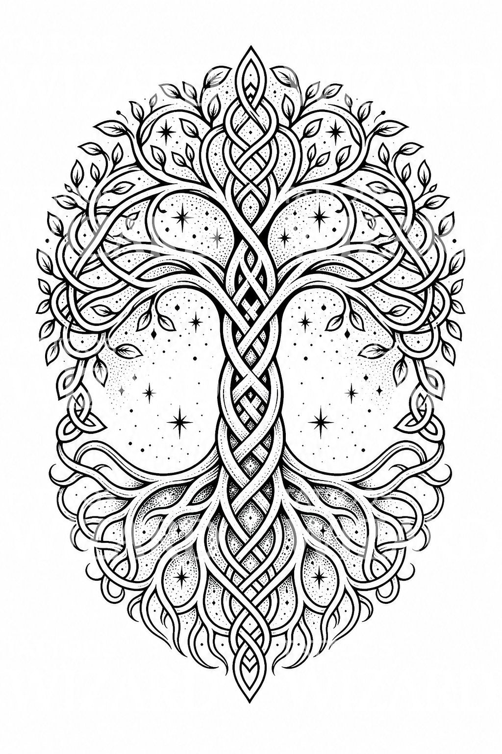 Celtic Tree of Life Tattoo Design