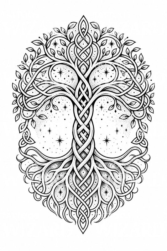 Celtic Tree of Life Tattoo Design