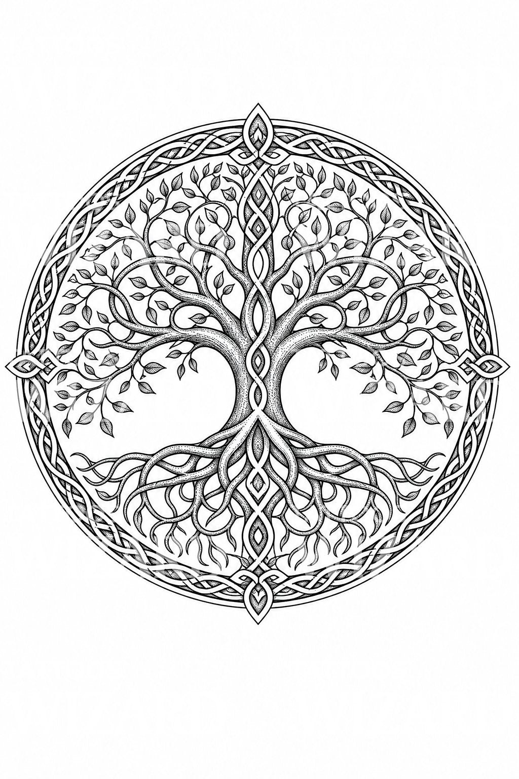 Celtic Tree of Life Tattoo Design