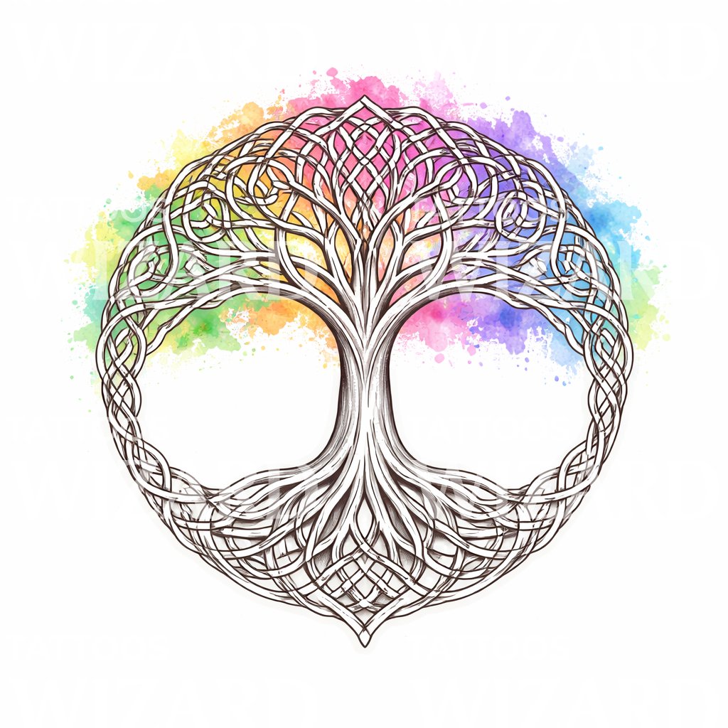 Celtic Tree Tattoo Design