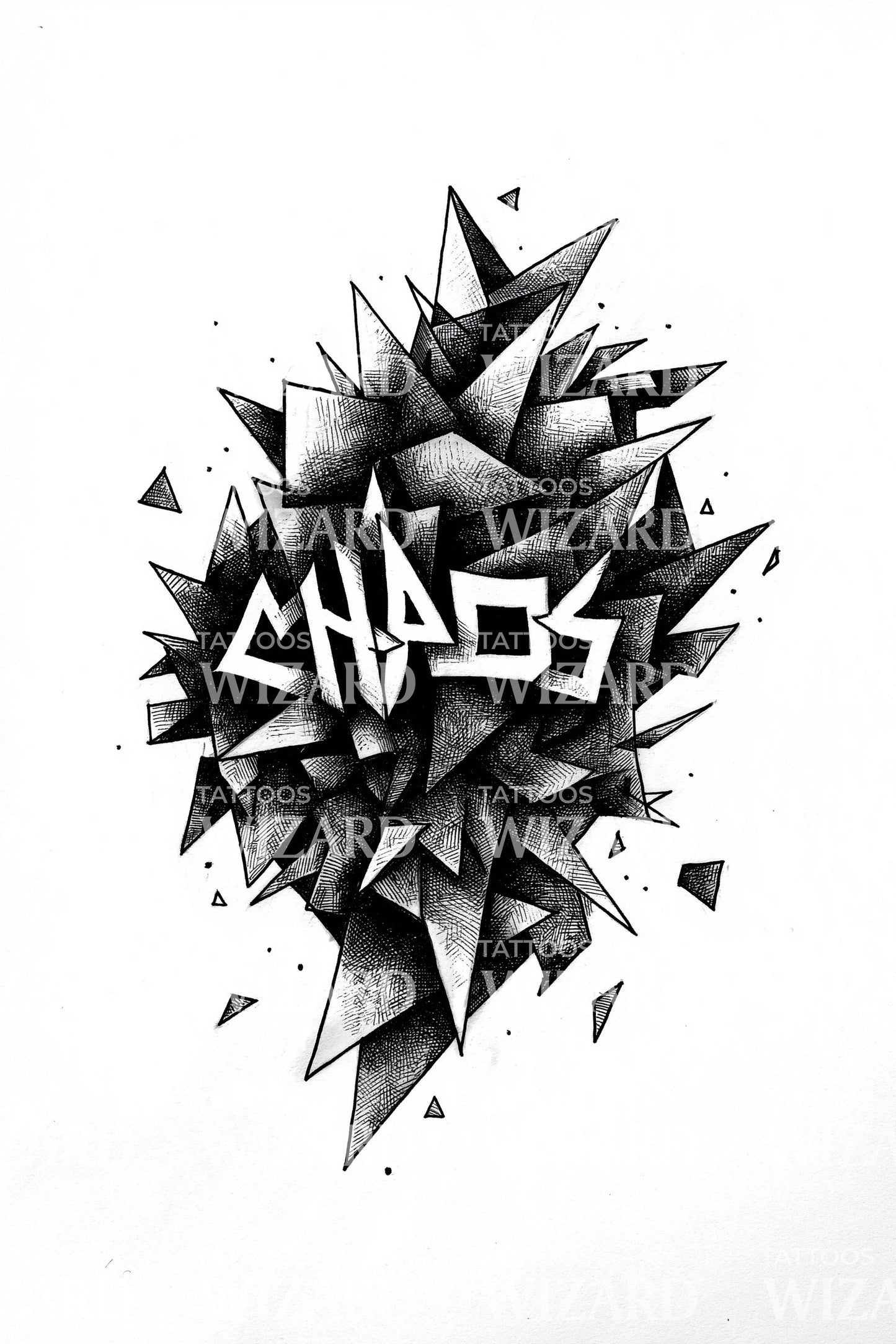 Chaos Fractured Shards Tattoo Idea