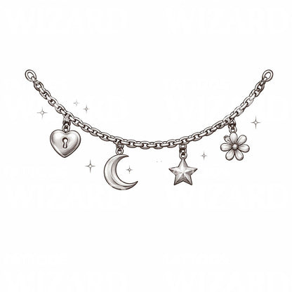 Charm Bracelet Tattoo Design