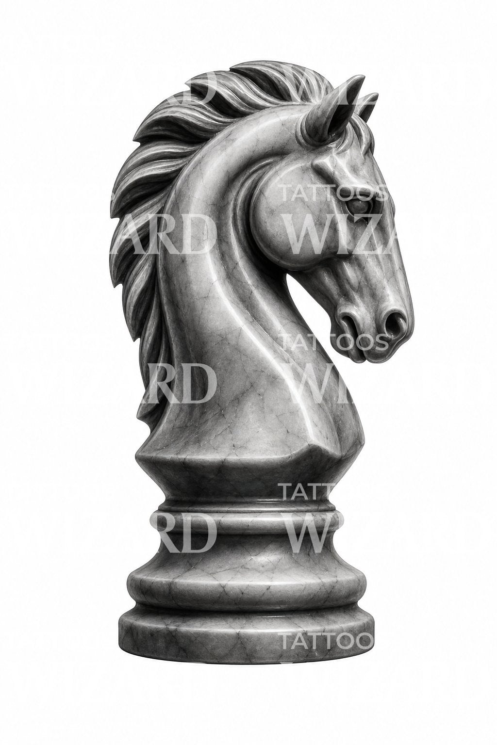 Chess Knight Tattoo Design