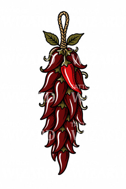 Chilienippu-tatuointisuunnitelma