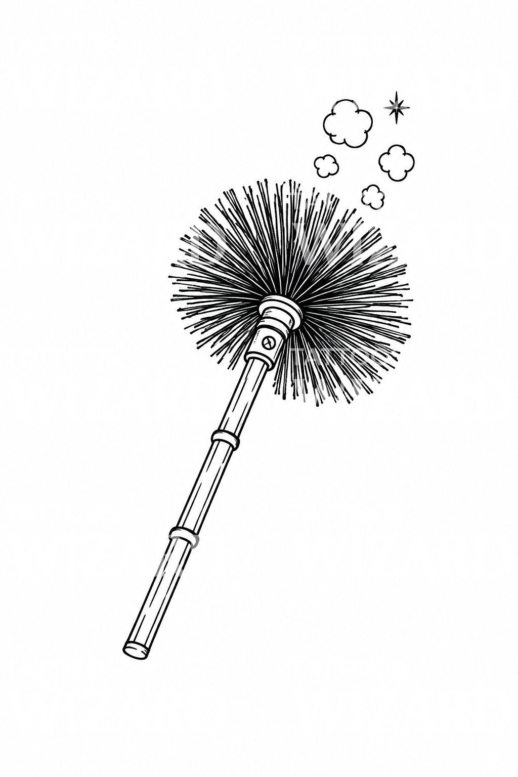 Tattoo-Idee mit Schornsteinfegerbürste und Glück