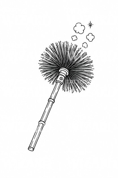 Tattoo-Idee mit Schornsteinfegerbürste und Glück