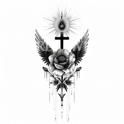 Christian Faith Symbol Tattoo Design