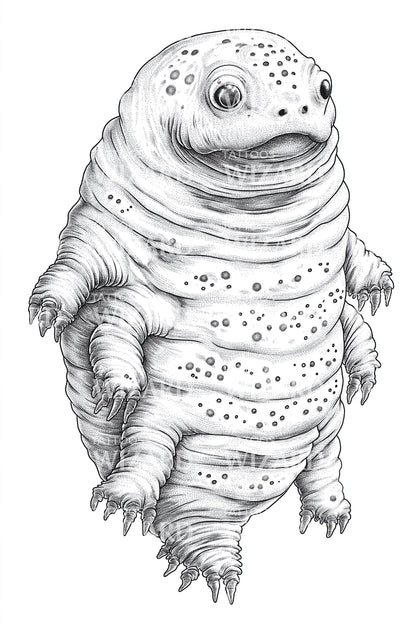 Chubby Amphibian Tattoo Design