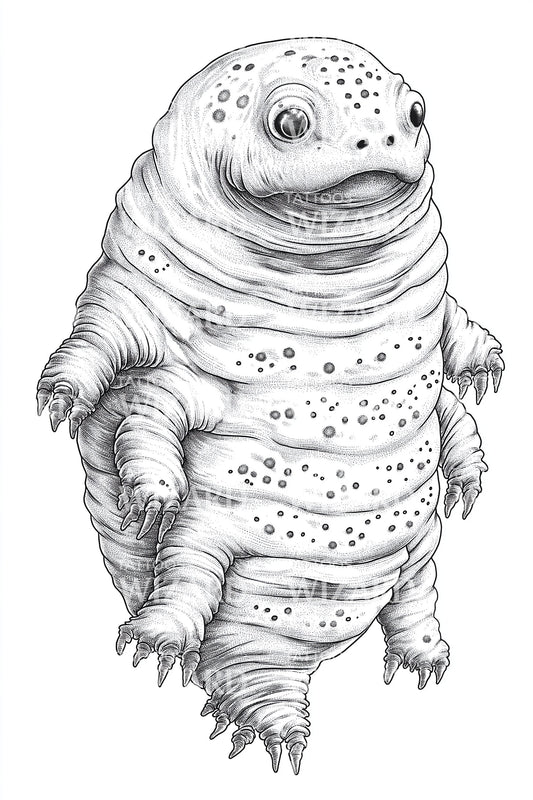 Chubby Amphibian Tattoo Design