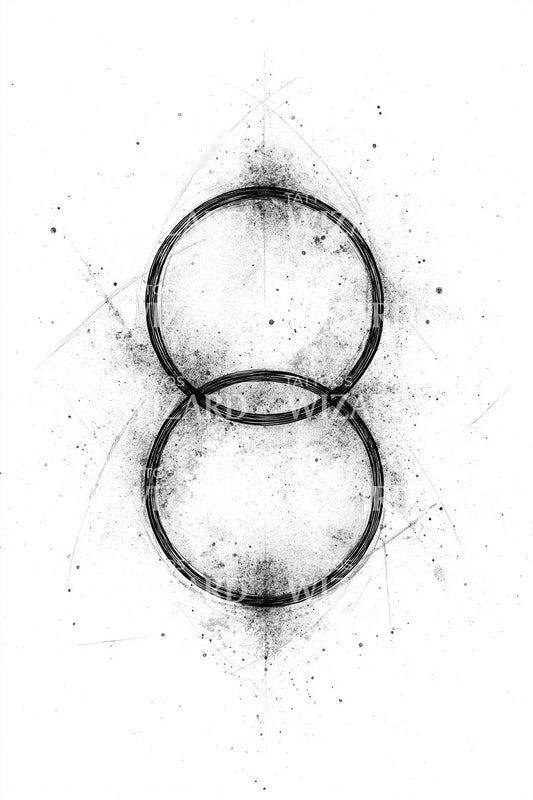 Design Tatuaggio Simbolo Infinito Cerchio