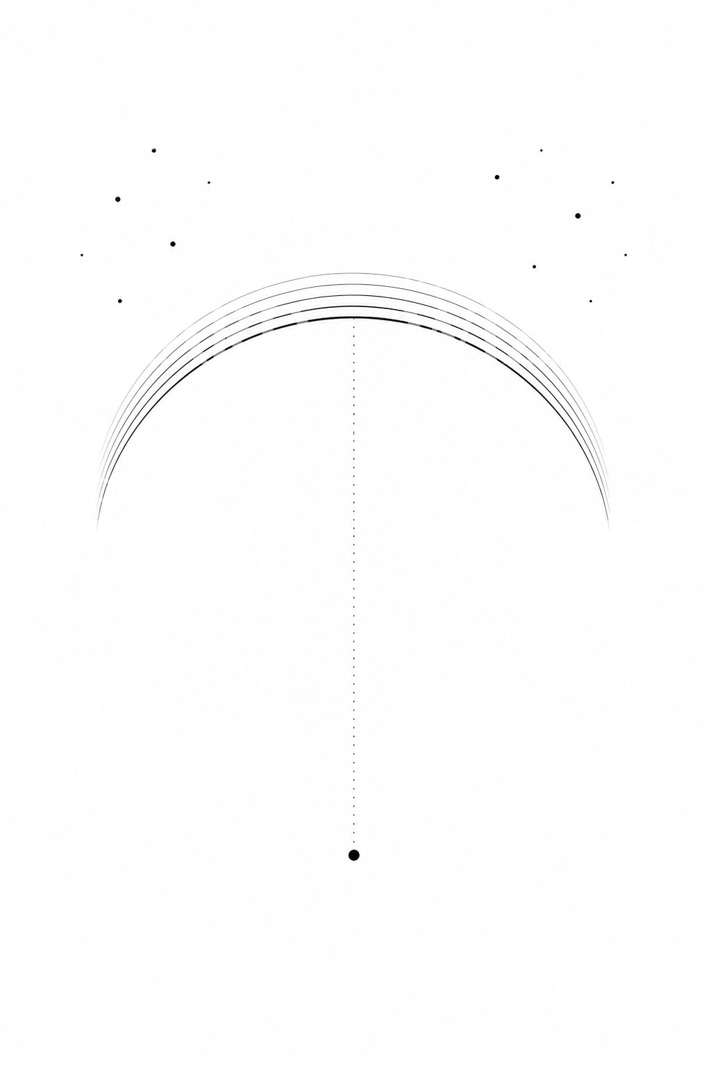 Circumzenithal Arc Tattoo Design