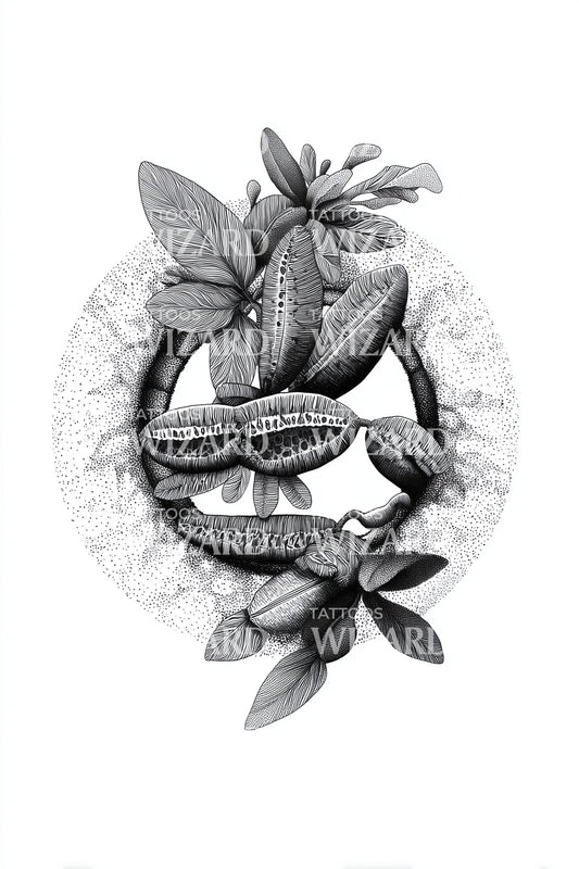 Citrus Slice Bouquet Tattoo Illustration