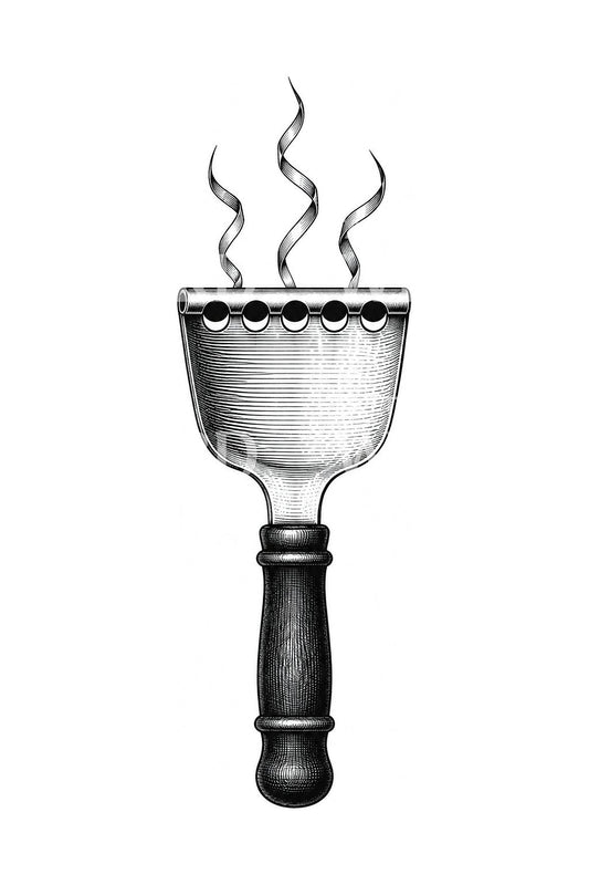 Citrus Zester and Peel Ribbons Tattoo Illustration