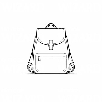 Classic Backpack Tattoo Design
