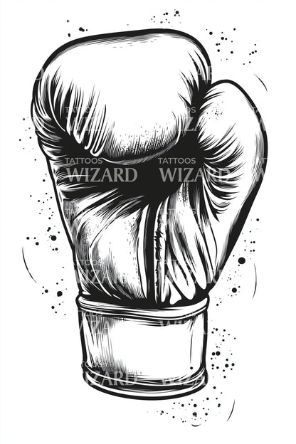 Classic Boxing Glove Tattoo Design