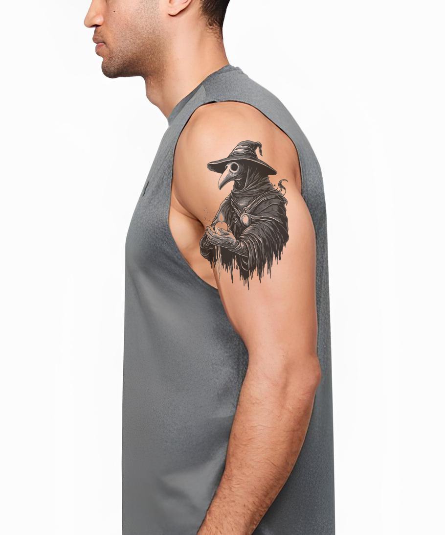 Classic Plague Doctor Tattoo Design