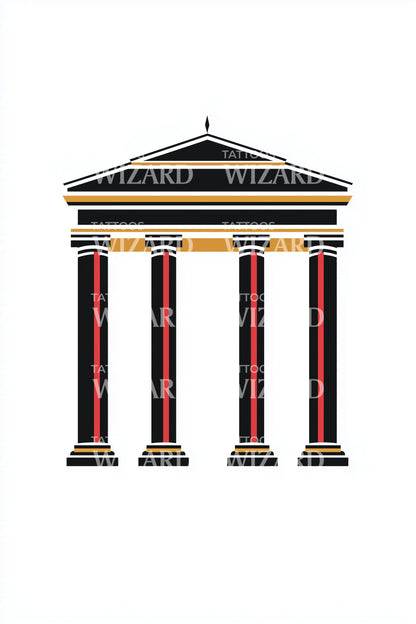 Design Tatuaggio Portico Classico Germania