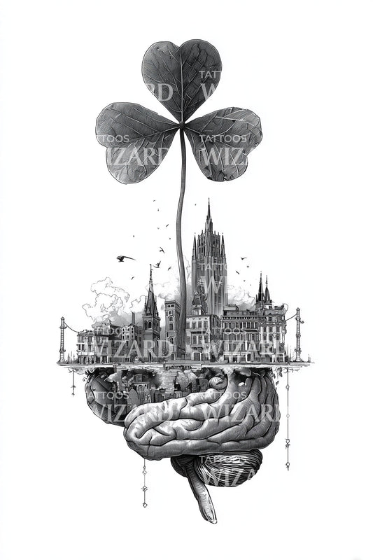 Clover City Dream Tattoo Illustration