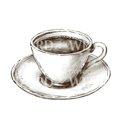 Coffee Cup Ink Tattoo Idea