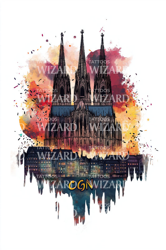Cologne CGN Cathedral Tattoo Idea