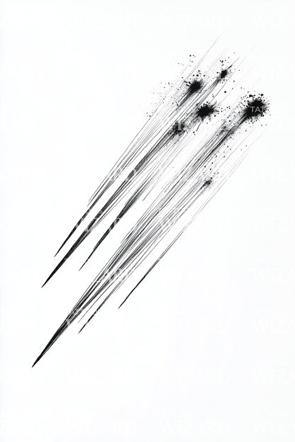 Comet Strikes Trio Tattoo Idea