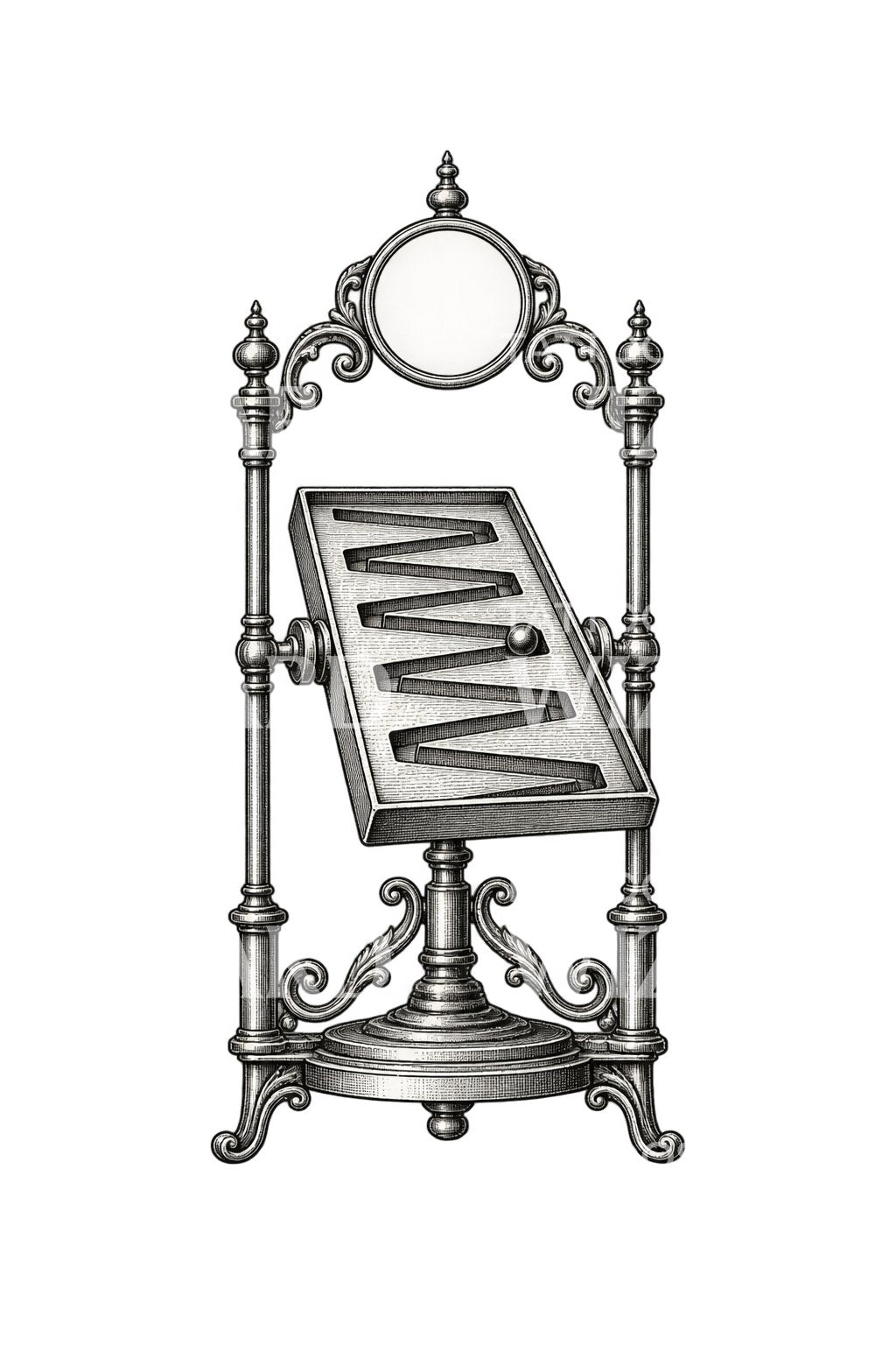Congreve Rolling Ball Clock Tattoo Design