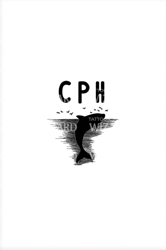 Copenhagen Mermaid CPH Tattoo Design