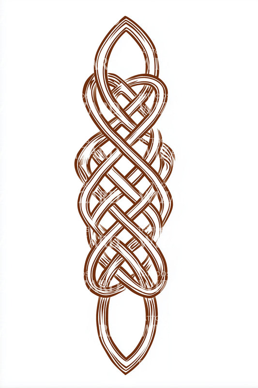 Copper Celtic Knot Tattoo Design