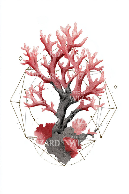 Coral Cluster Tattoo Design