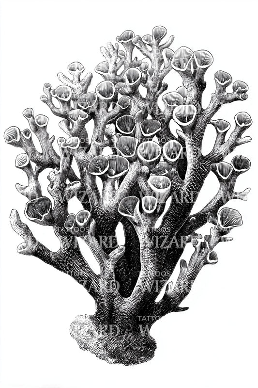 Coral Tree Tattoo Design