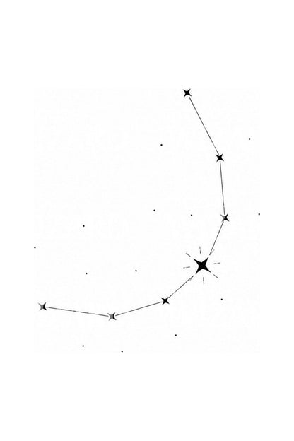 Corona Borealis Crown Constellation Tattoo Design