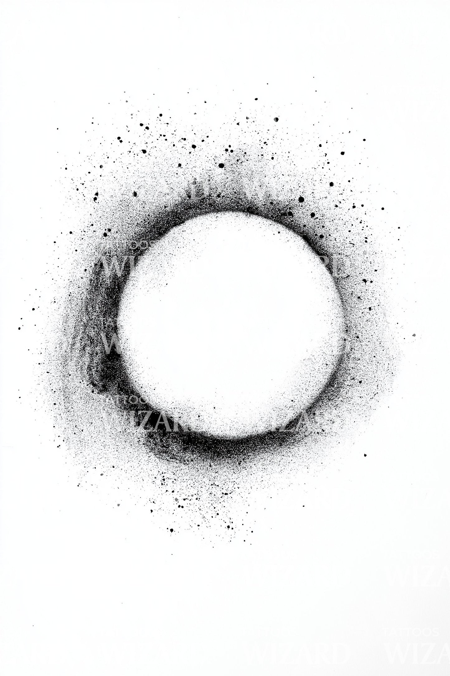 Kosmischer Finsternis-Ring Tattoo-Idee