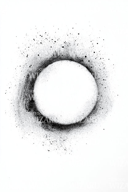 Kosmischer Finsternis-Ring Tattoo-Idee