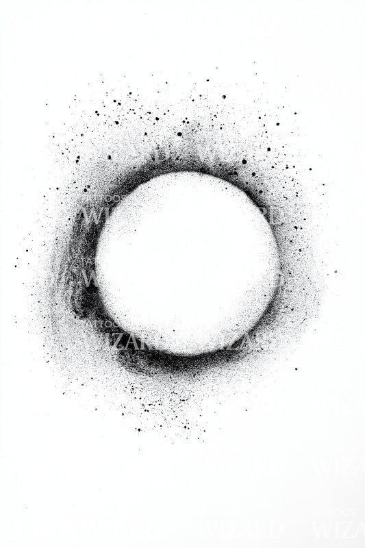 Kosmischer Finsternis-Ring Tattoo-Idee