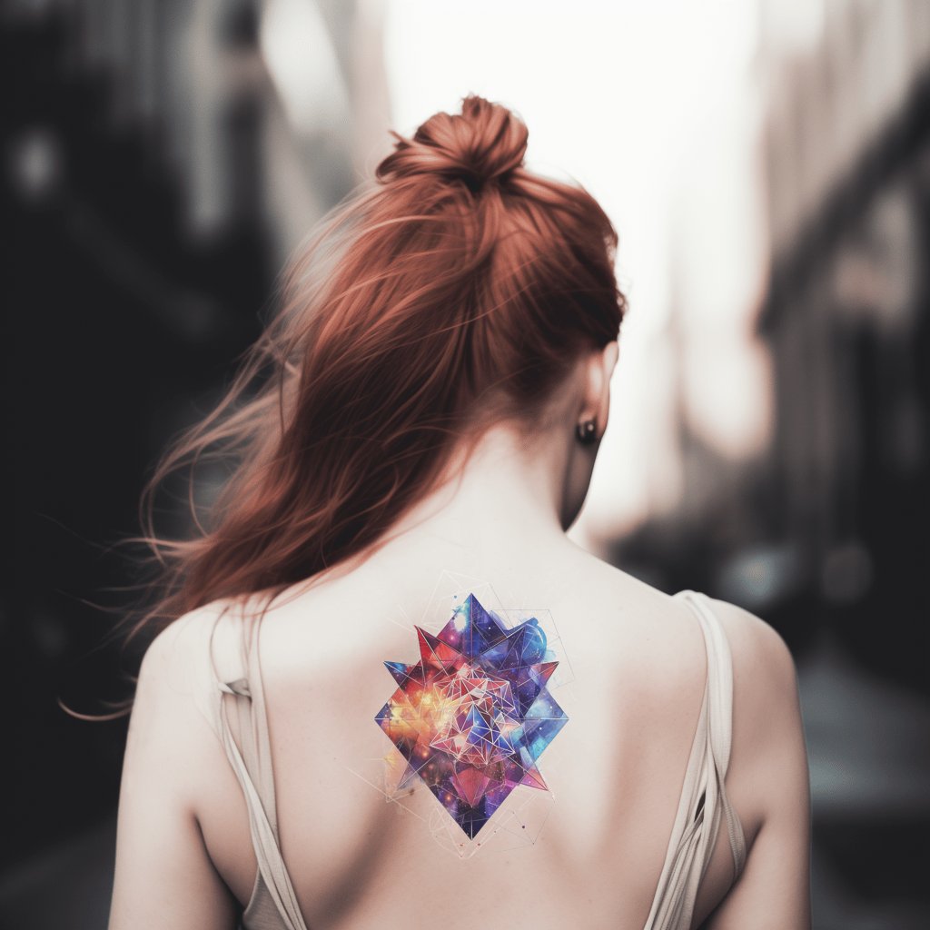 Tattoo-Design mit heiliger Geometrie