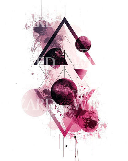 Cosmic Geometry Tattoo Design