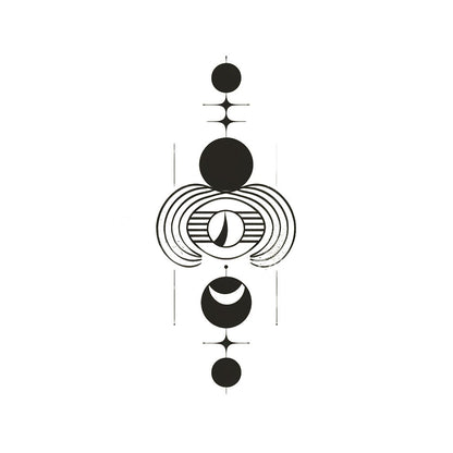 Cosmic Layers of Universal Connection Tattoo Design