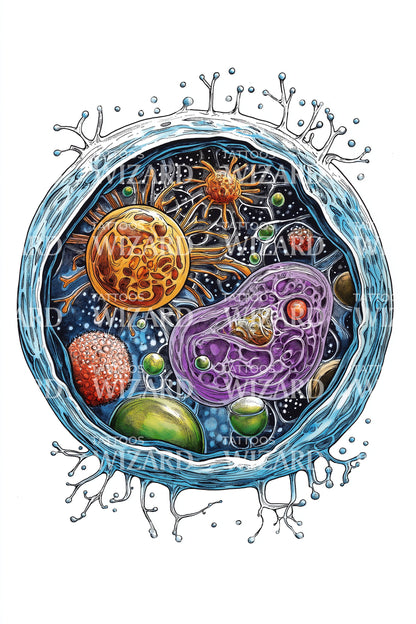 Cosmic Petri Cell Tattoo Idea