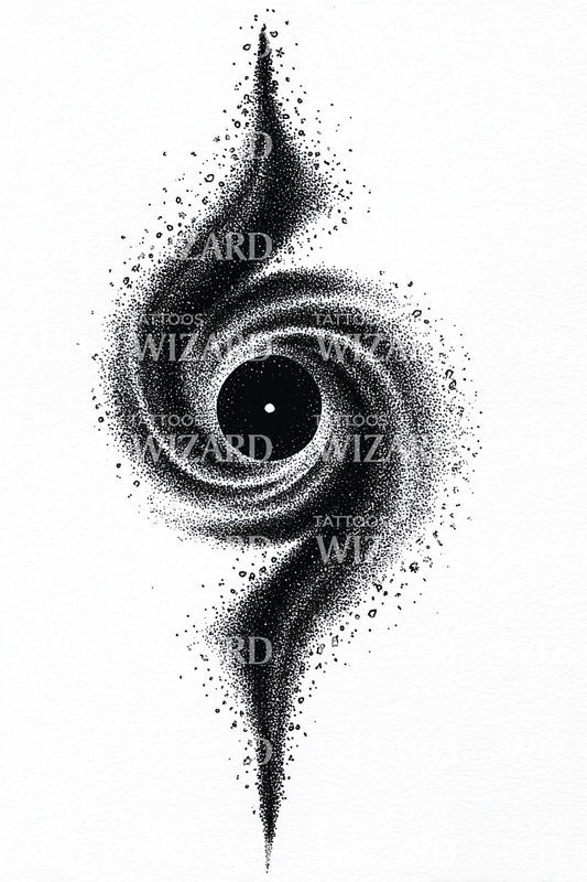 Kosmisches Spiralen-Energie-Tattoo-Design