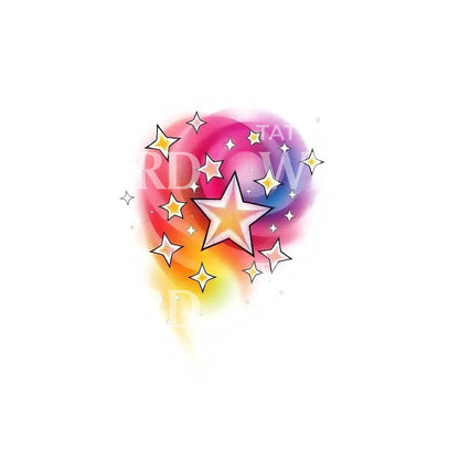 Cosmic Star Tattoo Design