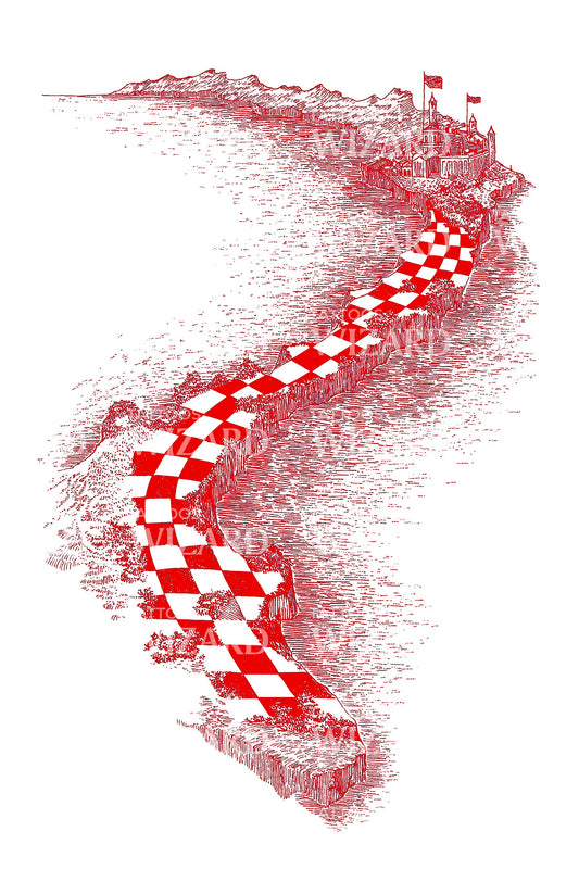 Croatian Checker Path Tattoo Idea