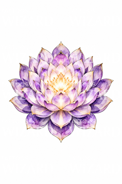 Crown Chakra Thousand Petal Lotus Tattoo