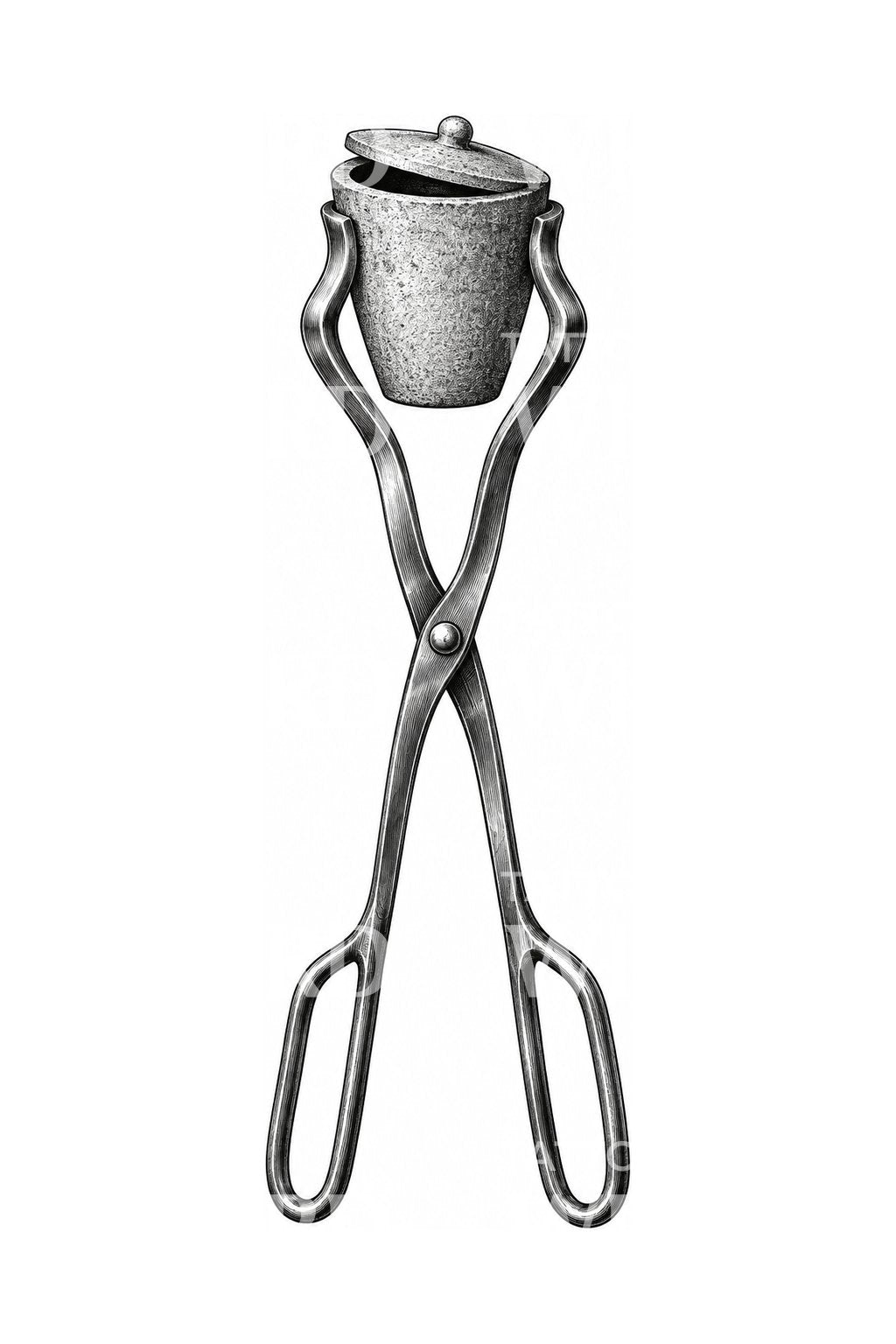 Crucible Tongs and Pot Tattoo Idea
