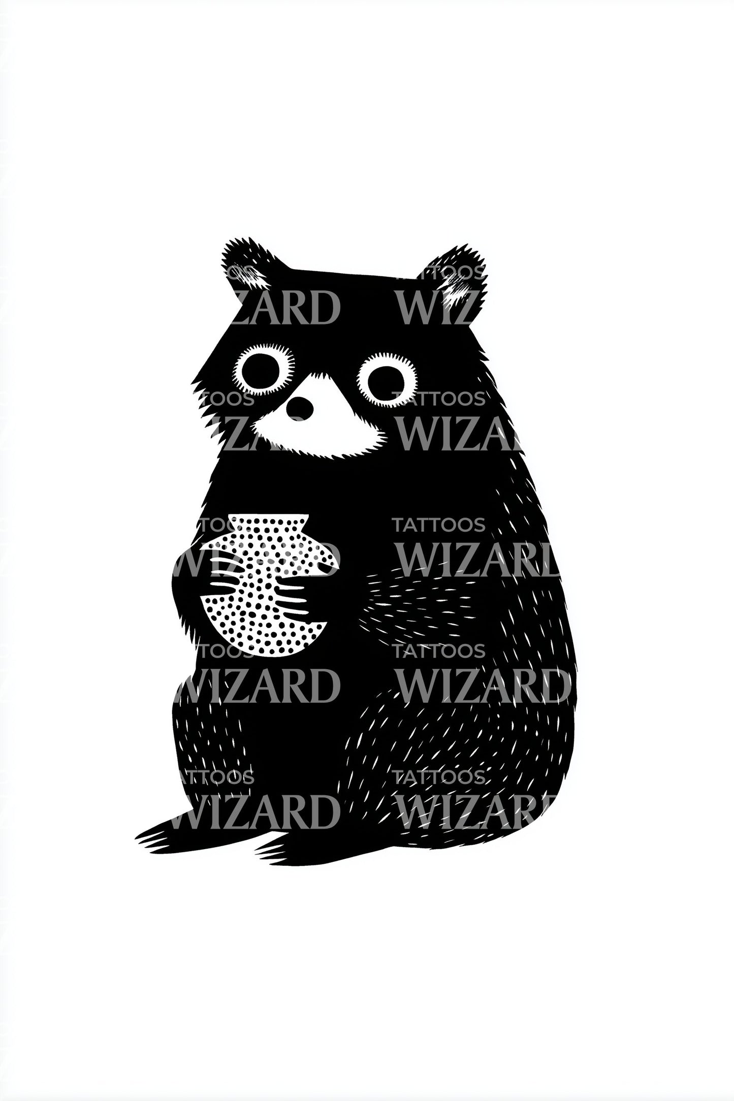 Idea tatuaggio borraccia orsetto carino