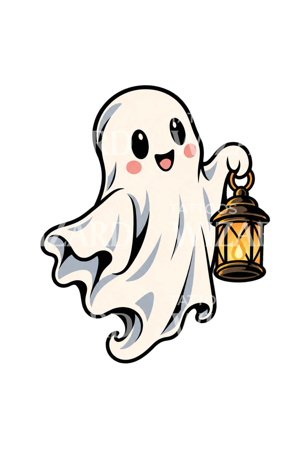 Tato Hantu Imut dengan Lentera