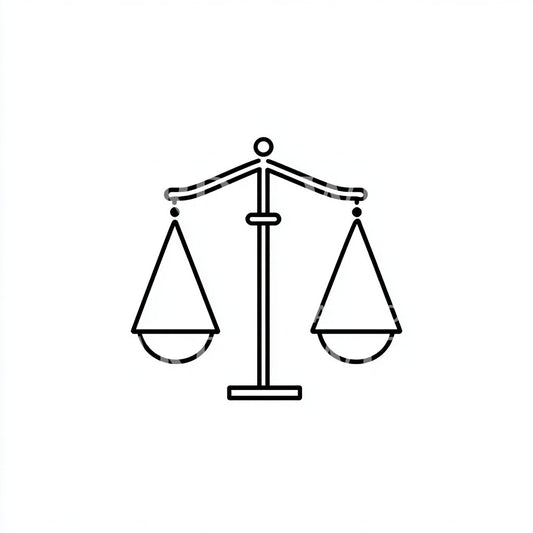 Cute Libra Glyph Tattoo Design
